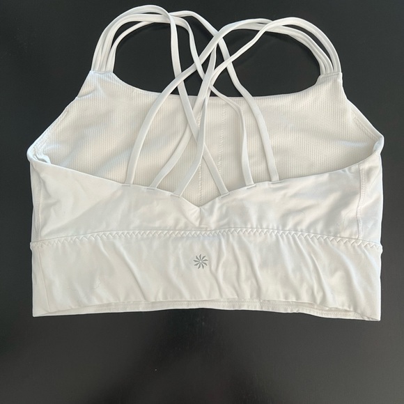 Like new Athleta strappy sports bra, Size L, white - Picture 3 of 3